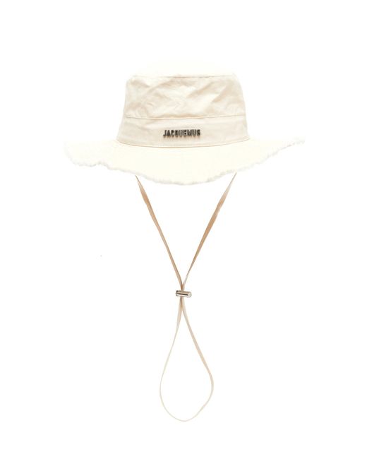 Jacquemus Le Bob Artichaut Cotton Bucket Hat in White Lyst Australia