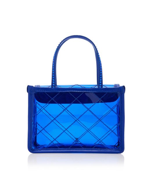 AMINA MUADDI Blue Betty Pvc Top Handle Bag