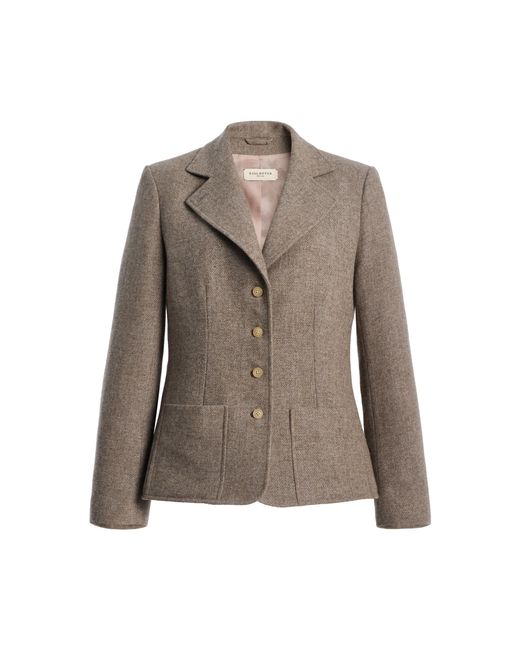 Kallmeyer Brown Abel Single Breasted Wool Tweed Blazer