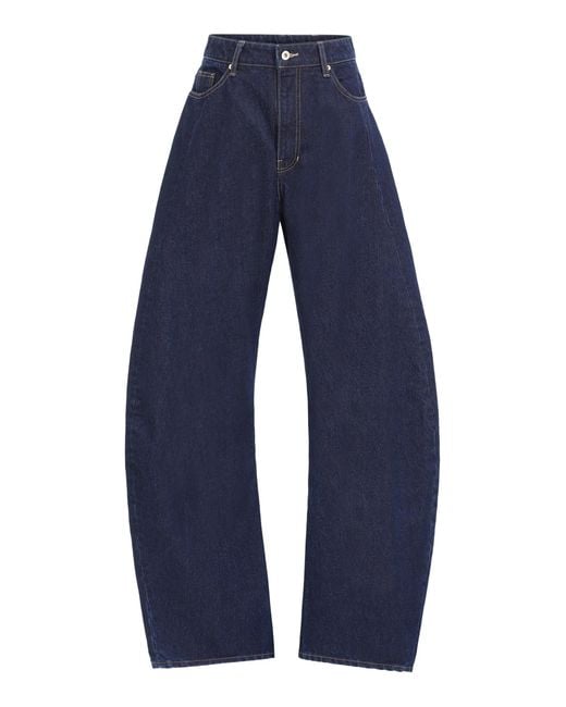 Source Unknown Blue Elsy Barrel-Leg Jeans