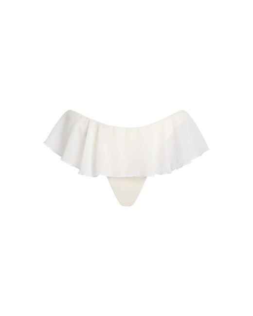 Mare Perpetua White Nostalgia Bikini Bottom