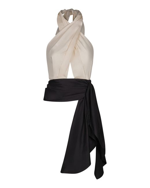 Johanna Ortiz White The Memory Of Light Cutout Stretch-Cotton Top