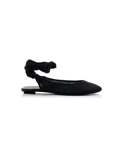The Attico Black Cloe Ballet Flats