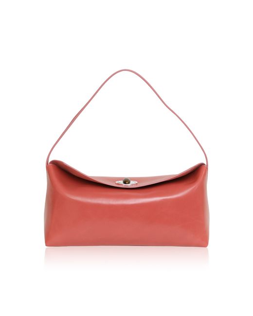 Christopher Esber Red Doba Quartz Turnlock Polished Shoulder Bag