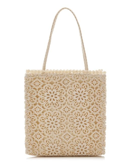 Marlies Grace Natural Exclusive La Isla Milo Small Crocheted Tote Bag