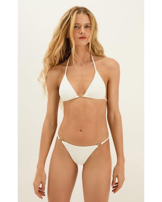 ViX White Solaro Triangle Bikini Top