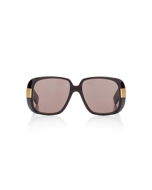 Gucci Rectangular Frame Acetate Sunglasses In Black Lyst Uk 