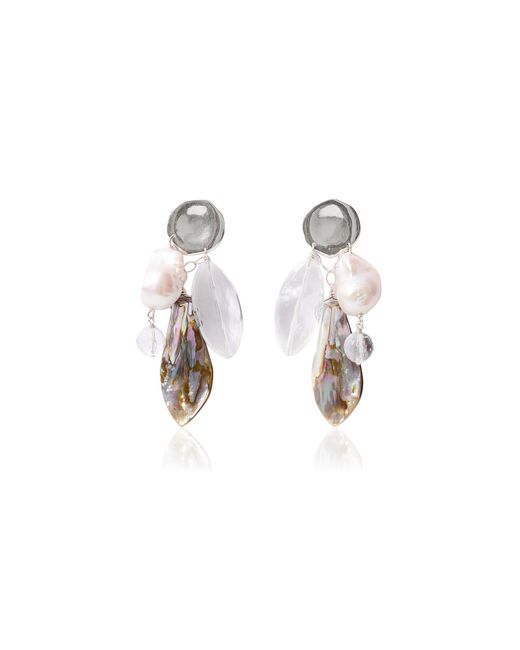 Chan Luu Metallic Shore Abalone Charm Earrings