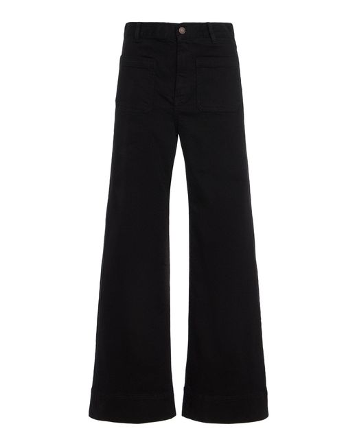 Jeanerica Black St Monica Stretch High-rise Flared-leg Jeans