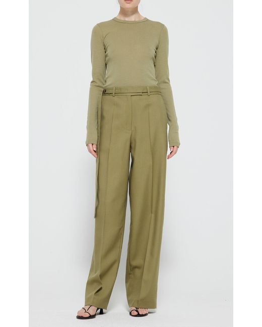 Rohe Green Belted Relaxed Pants