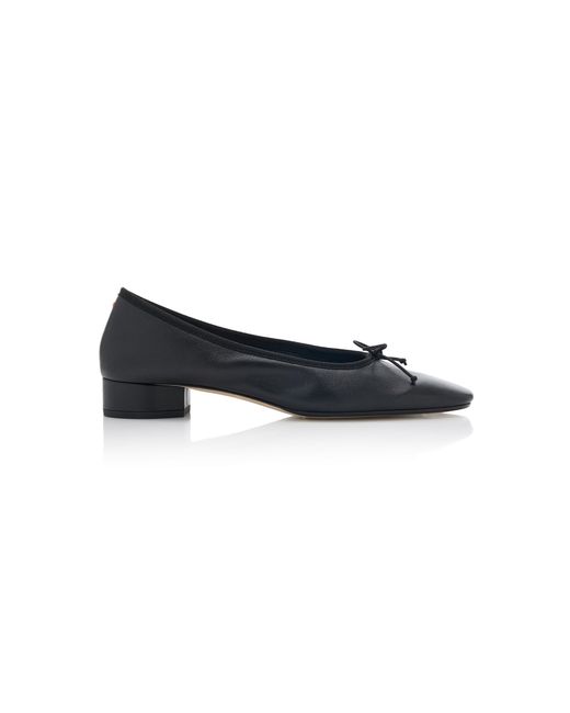 Aeyde Black Onda Leather Ballet Flats