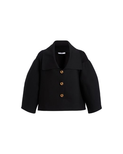 Givenchy Black Cocoon Buttoned Jacket
