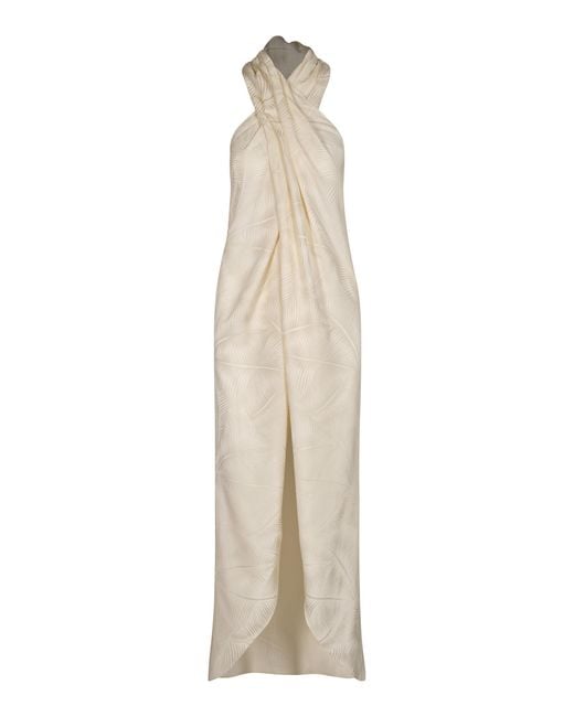 Johanna Ortiz White Silent Water Criss Cross Halter Top