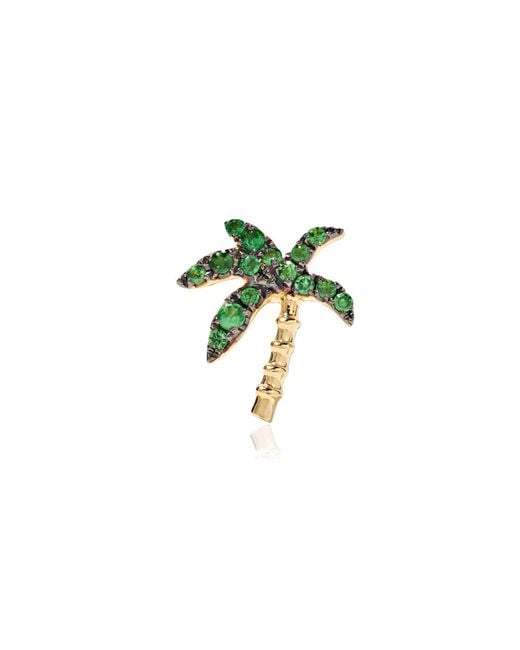 Yvonne Léon Green 18k Gold Tsavorite Single Earring