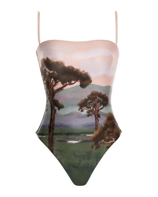 Agua Bendita Multicolor Durazno Paraiso One-Piece Swimsuit