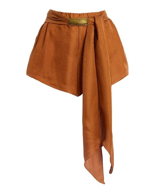 ViX Brown X Rhw Exclusive Rosie Crepe Shorts