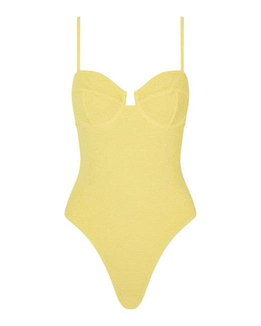 ELCE Yellow Exclusive Escape Underwire One-piece Swimsuit