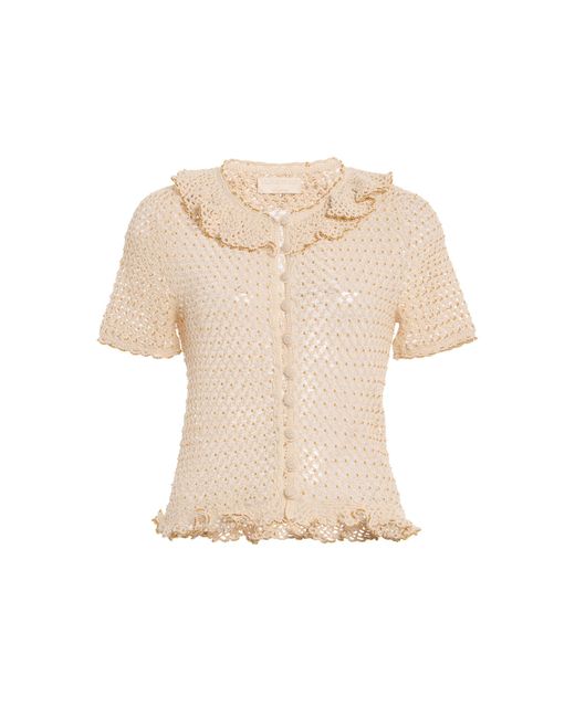 Ulla Johnson Natural Vianne Pima Cotton Knit Top