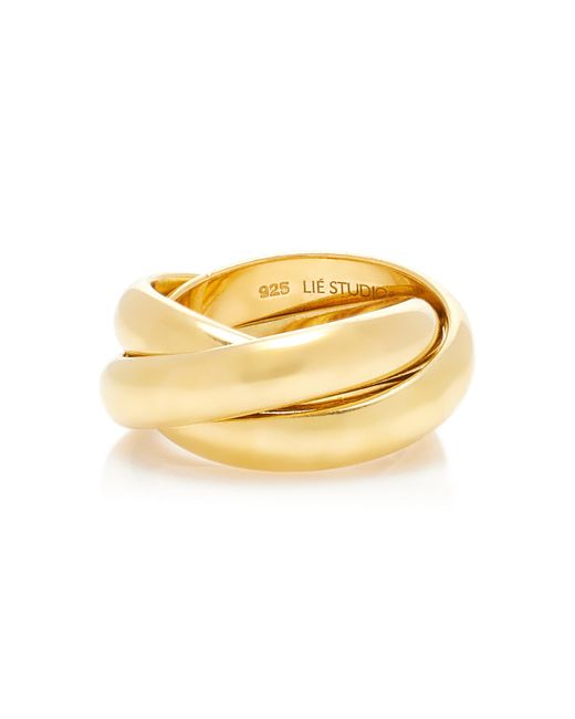 LIE STUDIO Yellow The Sofie 18k Gold-plated Ring