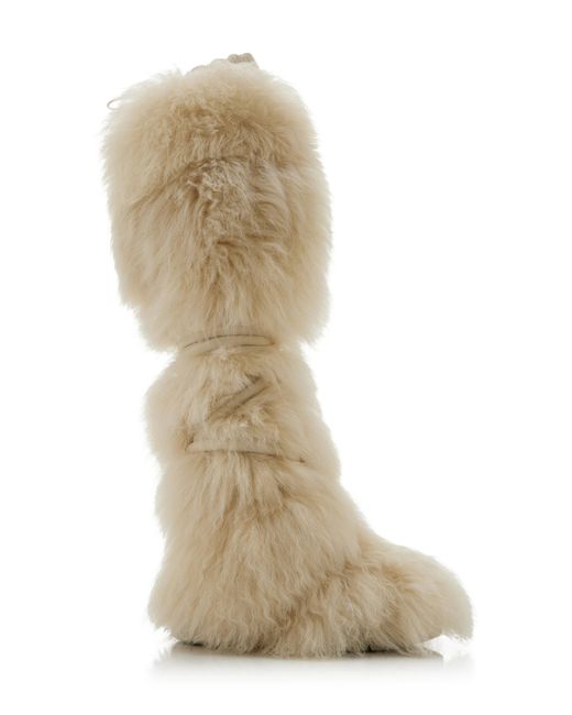 Moncler Natural Gaia Over-The-Knee Shearling Snow Boots