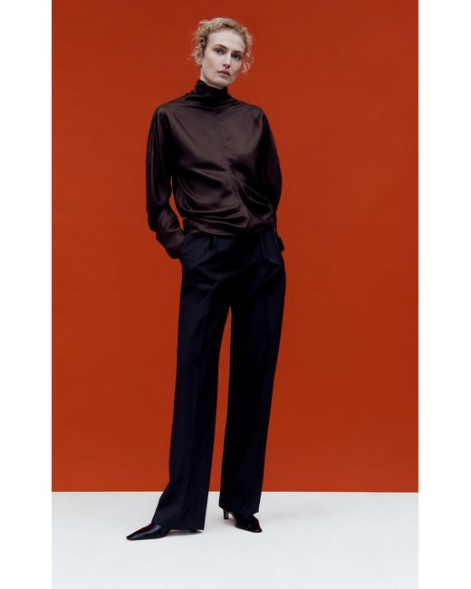 The Row Black Carla Leather Boots