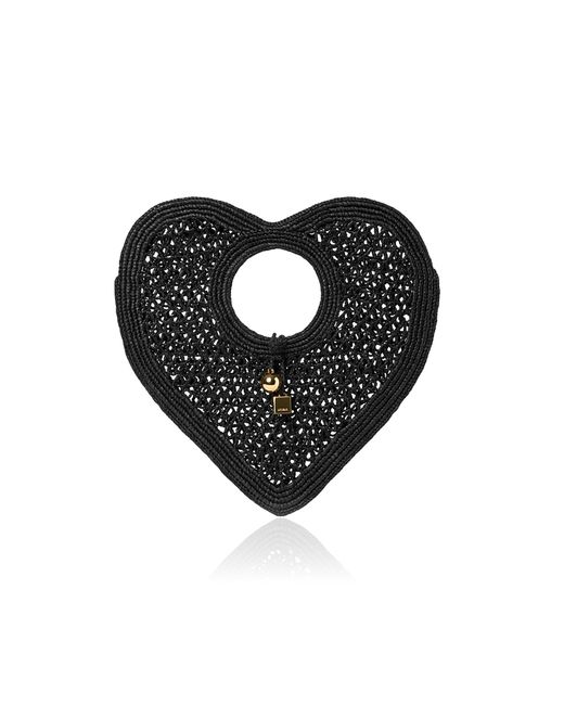 Jacquemus Black Le Spiaggia Coeur Clutch Bag