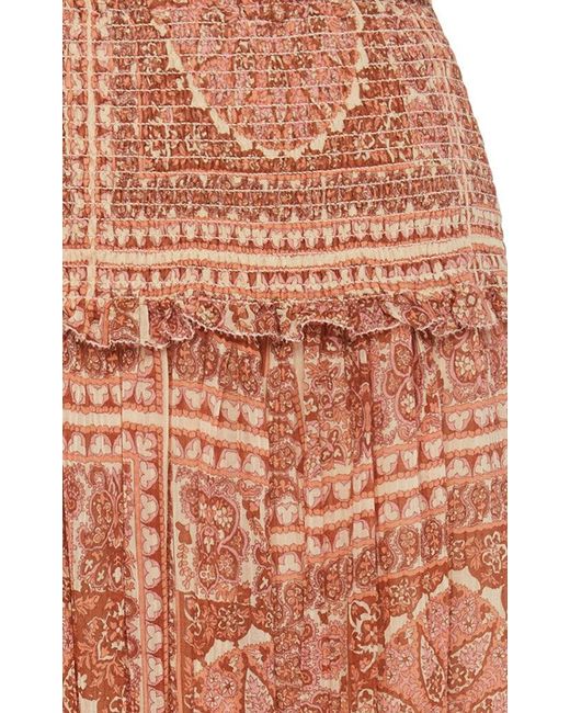 Zimmermann Primrose Paisley Crinkle Skirt Lyst Canada