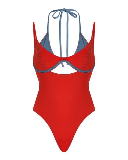 Significant Other Caris Layered Cutout One-Piece Swimsuit