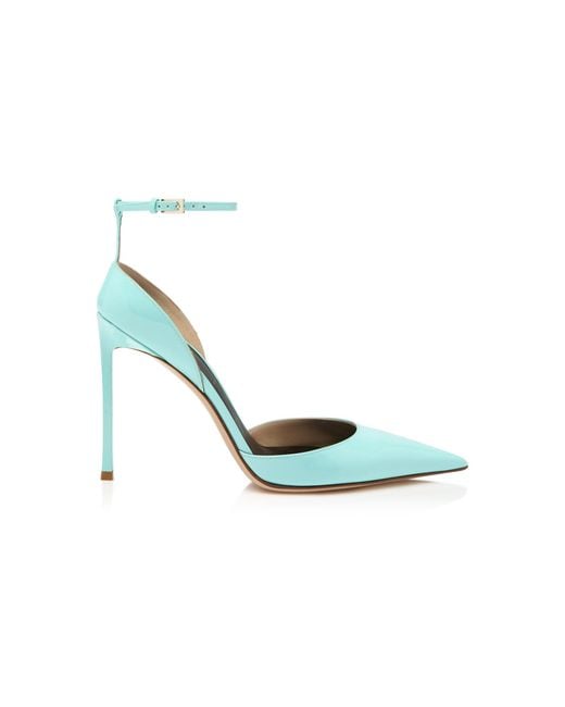 Tom Ford Metallic Ankle Strap Pointy Toe Pump