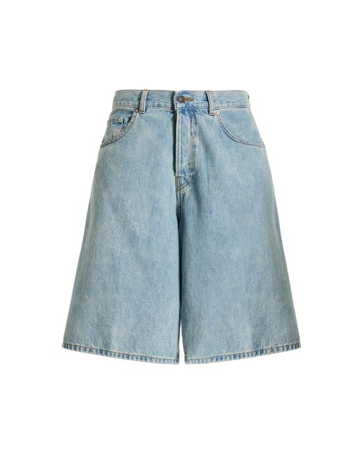 Haikure Blue Becky Oversized Denim Shorts