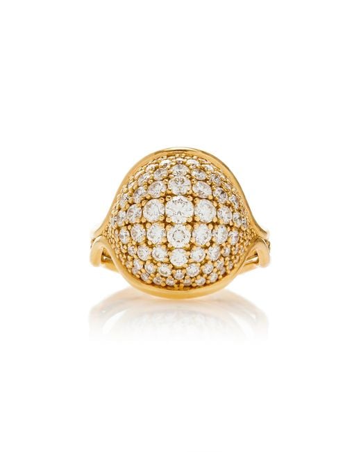 Fernando Jorge Metallic Fluid Small 18k Yellow Gold Diamond