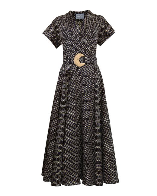 Lena Hoschek Black Celina Cotton Midi Dress
