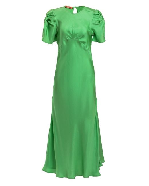 Maggie Marilyn Green It's Up To You Silk Midi Dress