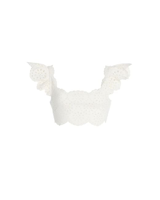 Sea White Mae Eyelet Bikini Top