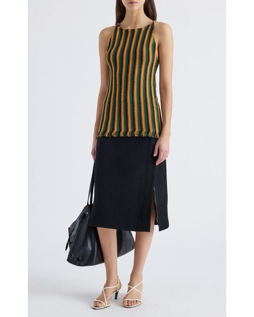 Proenza Schouler White Carol Striped Knit Top