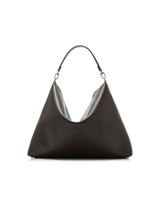 Totême  Black Grainy-Leather Scoop Tote