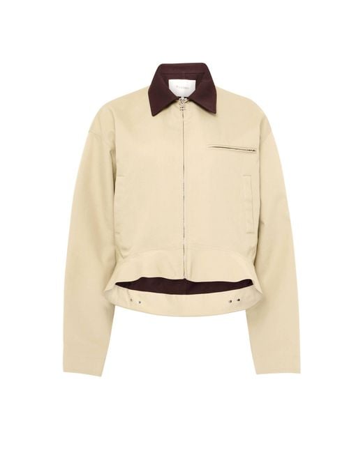 J.W. Anderson Natural Curved-hem Cotton Workwear Jacket