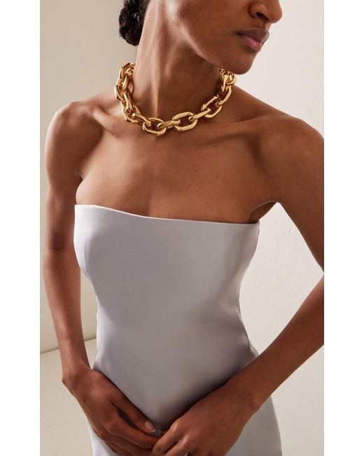 Rabanne Metallic Xl Link Gold-tone Chain Choker