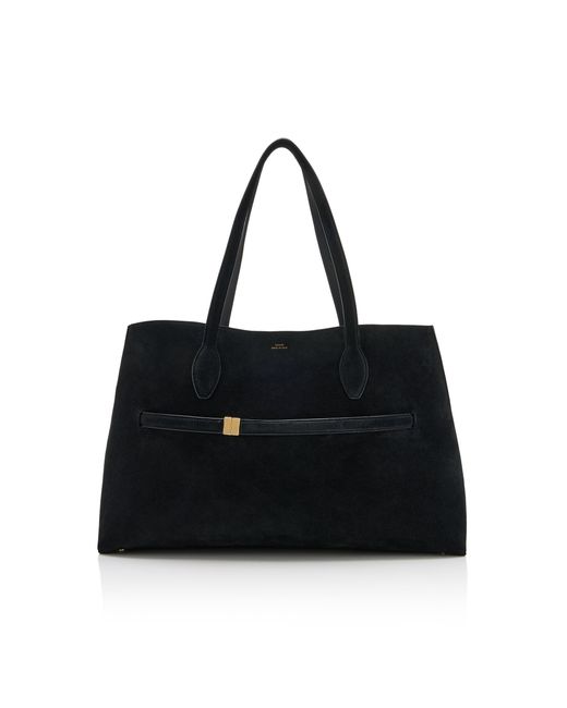 Totême Black Suede Lounge Tote