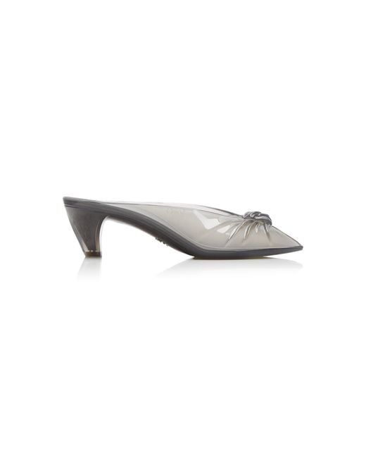 Chloé Gray Jelly Mules