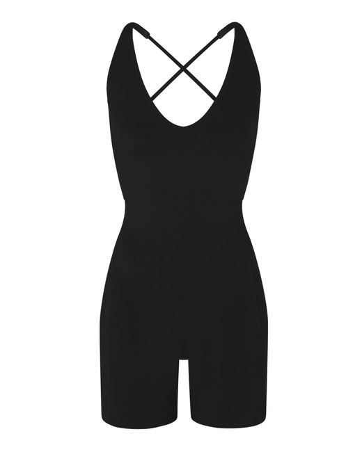 Left On Friday Black Weekender Playsuit