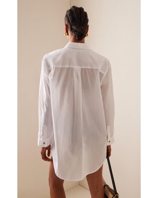 Asceno White The Formentera Cotton Shirt for men