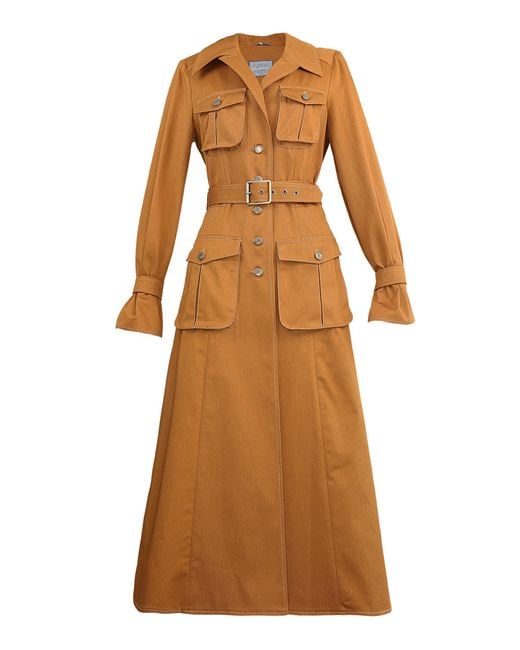 Lena Hoschek Brown Safari Cotton Coat
