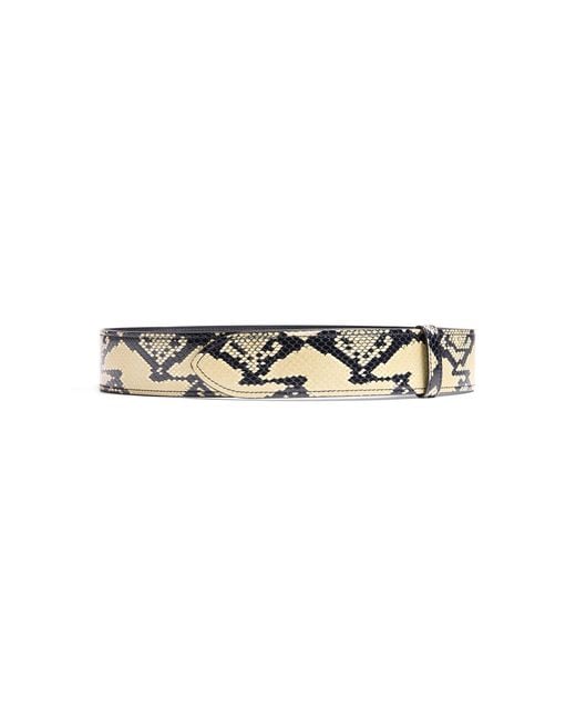 Khaite White Theo-Effect Leather Waist Belt