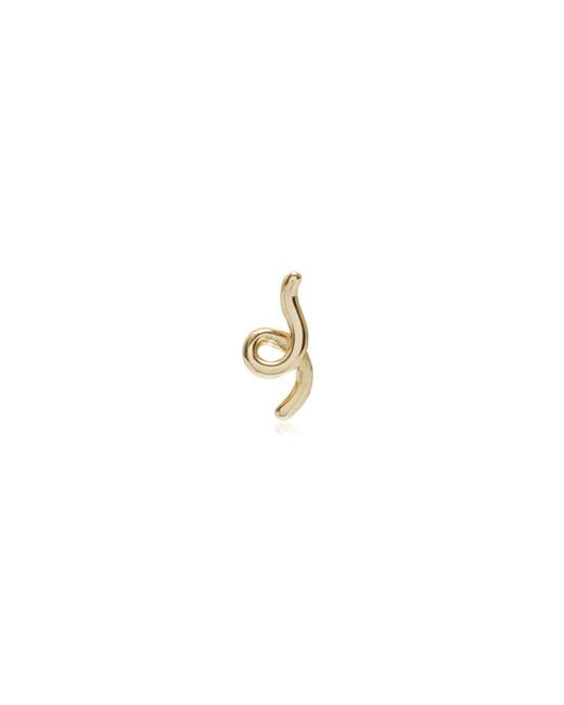 Bea Bongiasca Metallic Mini Loop 9k Yellow Gold Single Earring