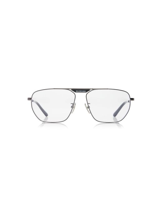 Balenciaga Black Tag 2.0 Aviator-frame Metal Glasses