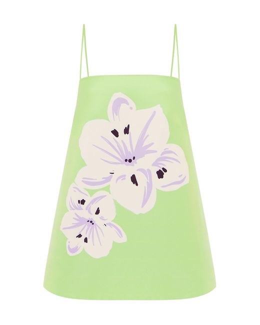 LEO LIN Green Etienne Floral-Print Top