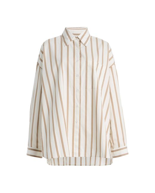 Twp White Something Borrowed Oversized Cotton Shirt