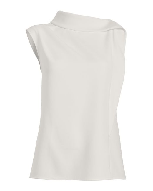 Proenza Schouler White Gwen Printed Crepe Twill Top