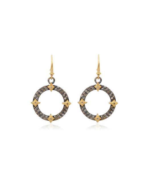 Armenta Gray 18K Sterling Diamond Earrings